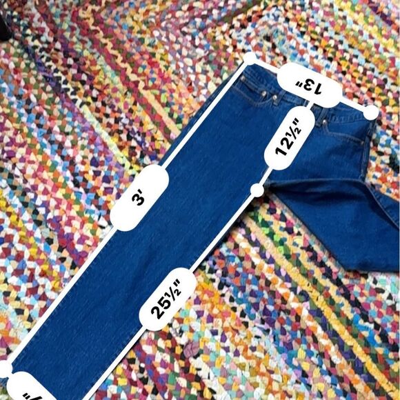 J crew Classic Straight blue jeans in 1996 semi stretch size 26- like new! - Picture 6 of 11